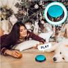 Dog Toy Recordable Button Pet Voice Press Bell Training Speaking Toy Teach Dog Talk Study Training Voice Communication Commands