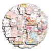 50 Sheets Happy Rabbit Cartoon Journal Stickers - Cute DIY Phone Decor