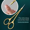 Professional Two-handed Cuticle Scissors Made of Ultra-sharp Stainless Steel with Curved Tips for Precise Dead Skin Removal