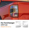 Pellicola Protettiva per Fari Auto in TPU per Ford Ranger 23-25 Trasparente e Nero Affumicato Antigraffio