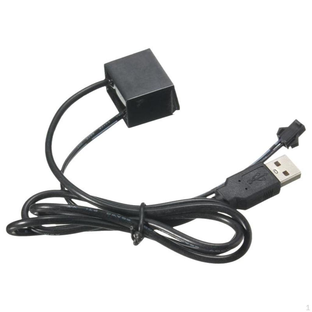 Electroluminescent Cold Light Interior Car Mood Lighting, DIY Luminescent Wire, Universal Port Plug,