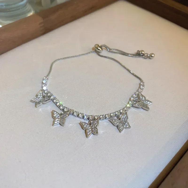 New Silver Color Beads Braided Pearl Bracelet For Women Fashionable Personalized Daily Accessory Party  Birthday Gifts