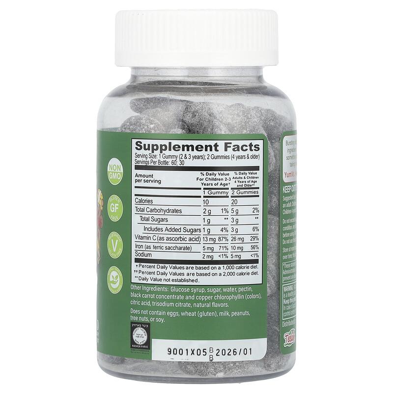 Iron with Vitamin C Gummies, Grape, 60 Gummies