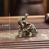 Brass Lucky Elephant Wealth Vintage Copper AnimalOffice Home Antiques Accessories Figurines Desktop Decorations Creative Gifts