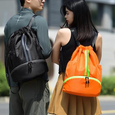 Durable Sports Backpack: Tennis/Basketball Bag with Shoe Compartment & Wet/Dry Separation
