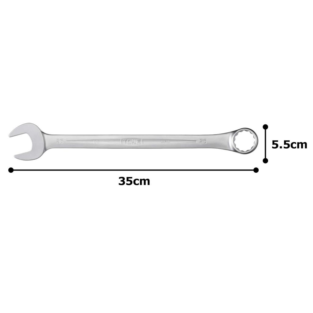 TONE Combination Wrench 26mm Jaw Opening HPCS-26,