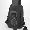 Men's Fashion Chest Bag - Solid Color Nylon Crossbody Sling for Outdoor & Casual Wear (Lightweight & Durable Shoulder Bag)