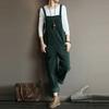 Autumn/Winter Solid Color Casual Corduroy Long Overalls