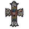 7Styles Hip Hop Gun Roses Theme Enamel Brooches Skull Cross Guitar Tape Shaped Music Pins