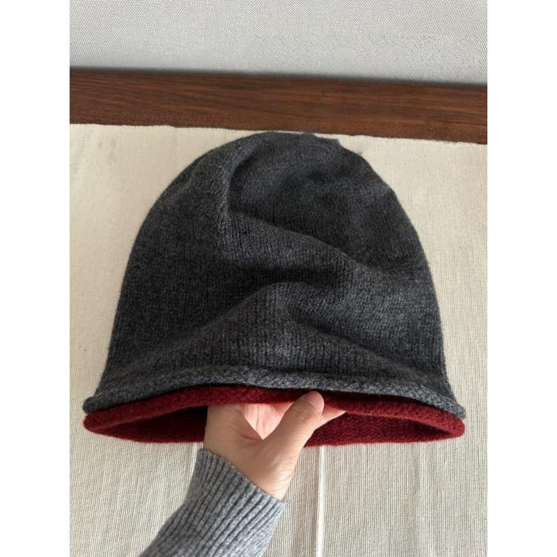 

Шапка из чистой шерсти для мужчин и женщин, свободного кроя, эластичная вязаная холодная шапка, европейский и американский стиль, двухсторонняя шапка One size