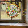 Acrylic Hanging Ornament Stained Glass Style Window Hanging, Colorful Sun Catchers for Wall Windows, Waterproof Decor Suncatcher with Chain Women Wife