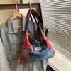 Spring and Summer Retro Double-sided Shoulder Bag, Simian Style Shoulder Bag, Large Capacity Bow Tote.