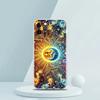 Soft TPU Transparent Phone Case Cover for iPhone 16 15 14 13 12 11 Pro Max XR 8 7 Plus Shockproof Shell Sun Moon Stars Pattern