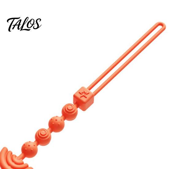 Silicone Pacifier Clip with Teether for Infants, BPA-Free Chewable Baby Anti-Drop Holder Universal Strap Chain 0-24 Months, Boil-Safe Integrated