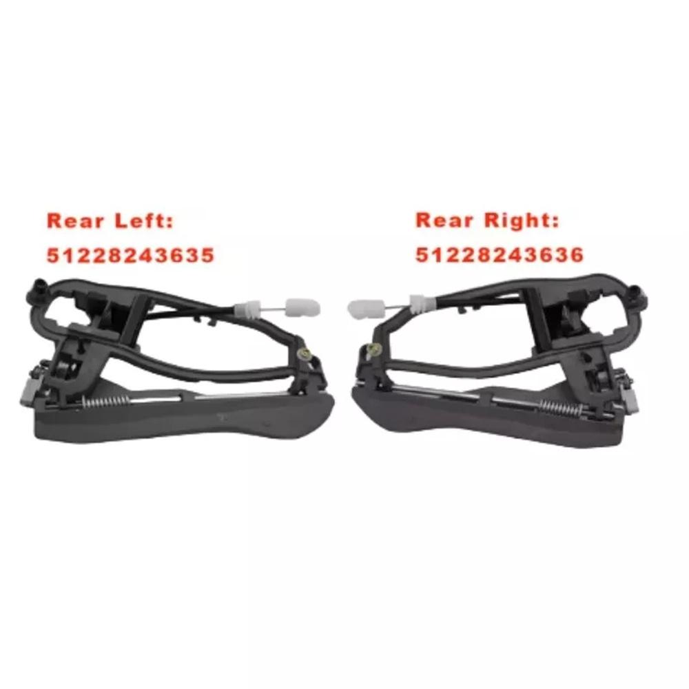 Pour BMW X5 Tout-Terrain E53 Porte-Poignée de Porte Intérieur Extérieur Avant Arrière Gauche Droite 51218243615 51218243616 51228243635 51228243636