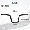 BUCKLOS Manubrio MTB 580/620/720/780MM Manubrio a Rondine per Bicicletta 25.4MM 31.8MM Manubrio per Mountain Bike in Alluminio Riser Bar