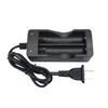 US/EU Plug Double Slots 18650 Lithium Battery Charger Adapter with LED Indicator
