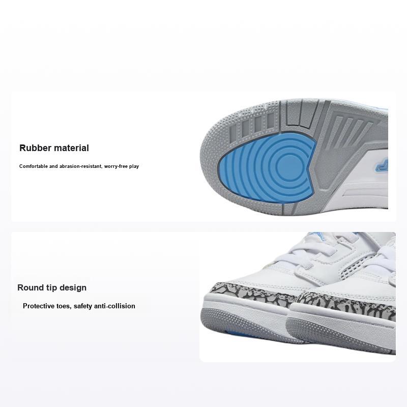 Кроссовки Air Jordan Spizike Low PS UNC Детские Белые Университетский-Синий Волчий-Серый FQ3951-141 28