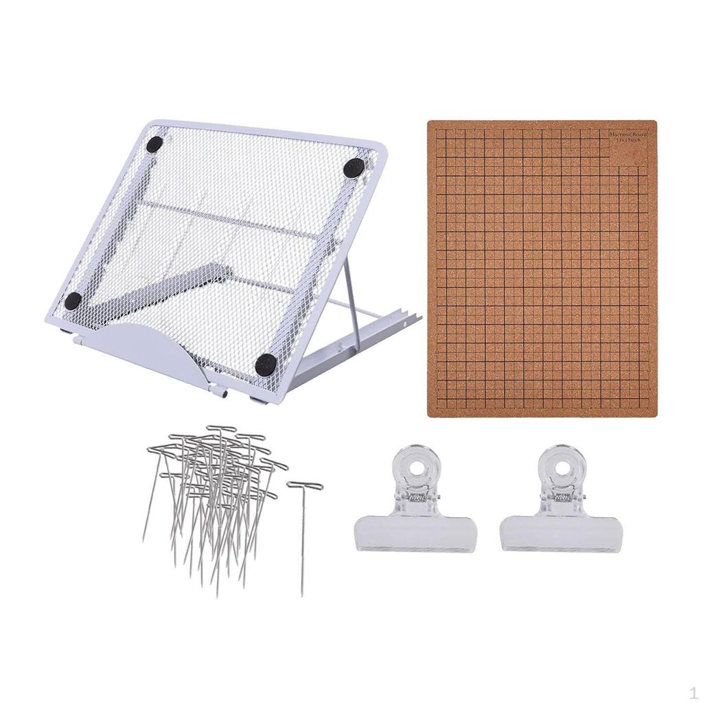 Kit Tavola Macramè Fai da Te, Strumenti Multifunzionali Tessuti a Mano per Intrecciare e Annodare