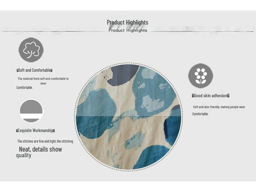 Retro Sukienka Plażowa z Dekoltem V i Luźnym Krojem - Lato 2024 Bawełna Len Narzutka Plus Size