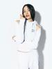 ASIF CALIE Crop Sweat Bolero White Melange