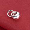 S925 Sterling Silver Small Chubby Ball Charm Necklace & DIY Bracelet Accessory