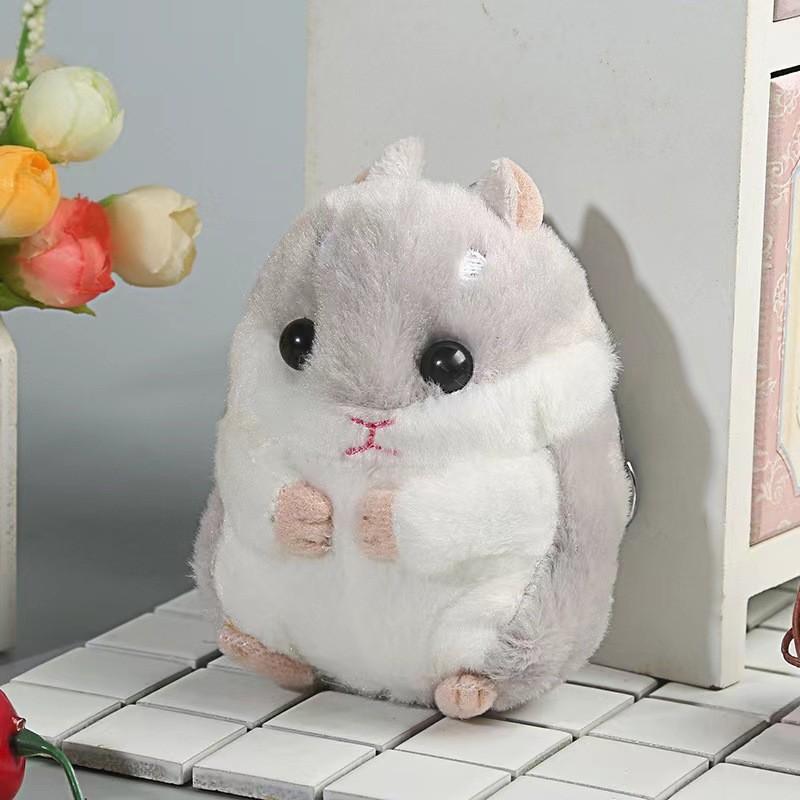 Adorable Creative Hamster Plush Keychain Toy For Cute Animal Lovers 11cm