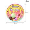 8Guests Ice cream Theme Disposable Tableware Summer Ice Cream Plate Napkin Kids Happy ice-Cream Cone Birthday Party Supplies