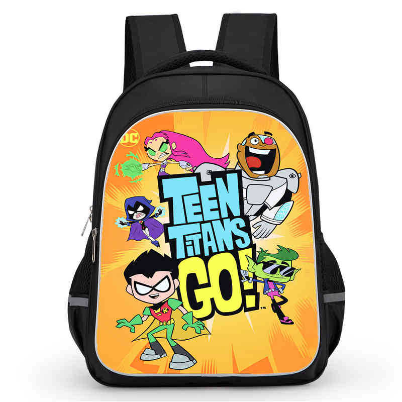 Teentitansgo Bag High Definition Printing Multifunctional Lightweight Backpack