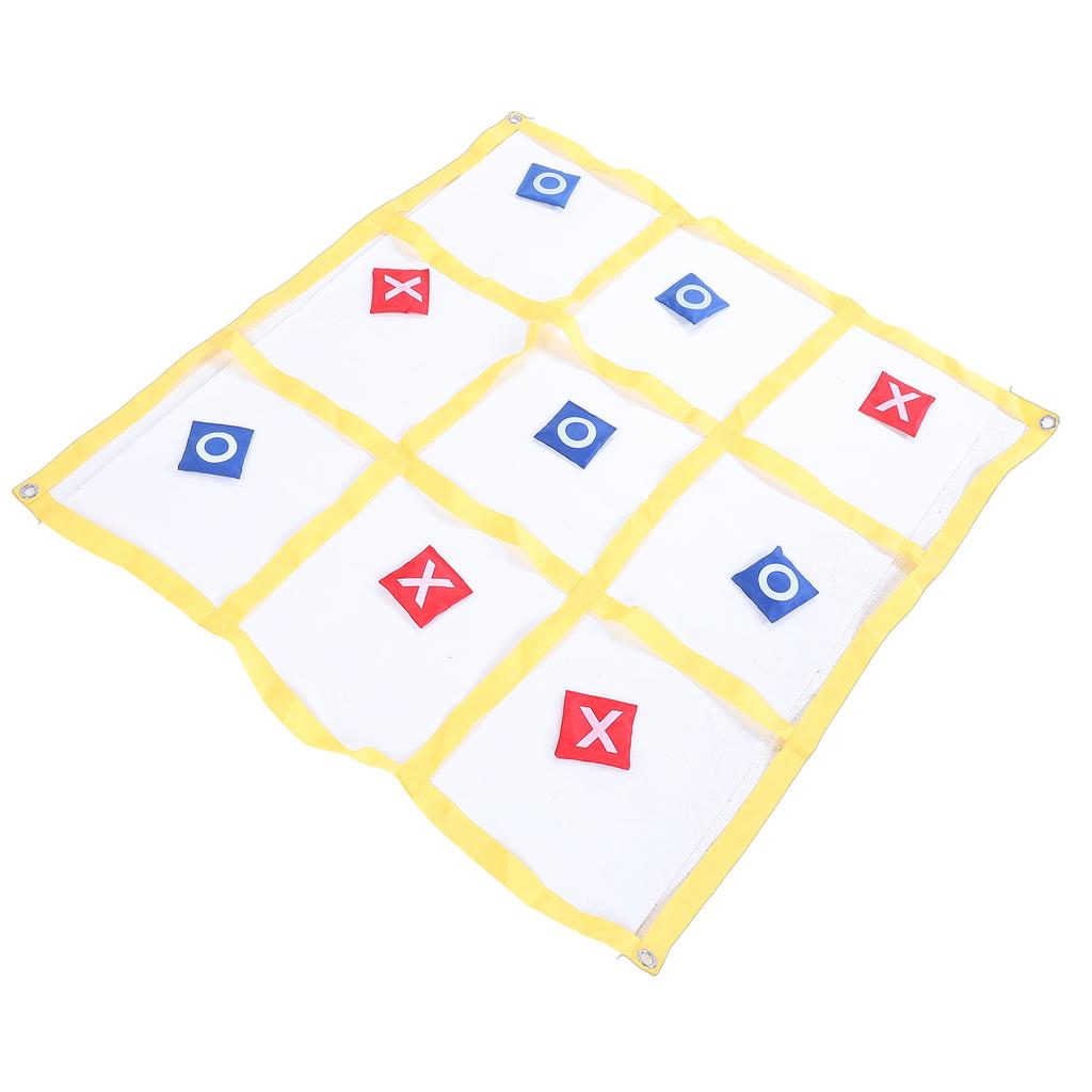 Large XO Outdoor Game Nylon XO Board Toss Yard Game with X and O Bn Bags Drawstring Bag for Kids Backyard Lawn Camping Games
