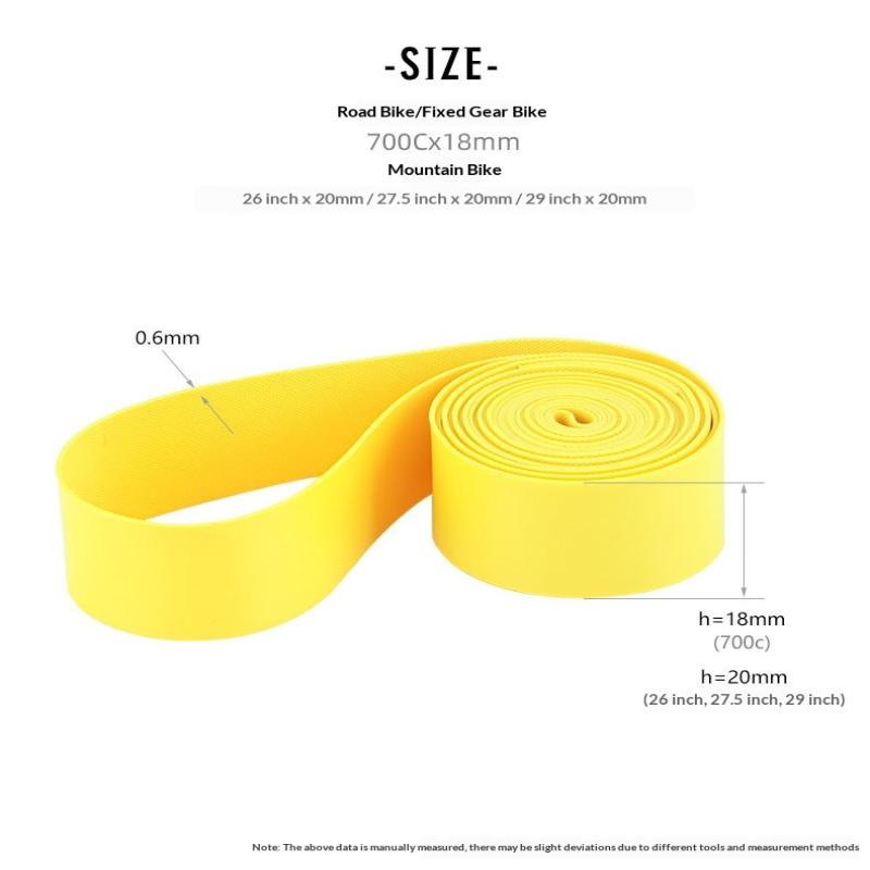 2Pcs Bicycle Rim Strip Tape Anti Puncture Durable Pvc For Road Mountain Bike Repair