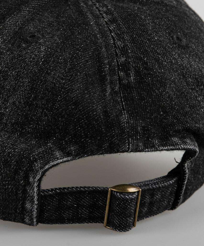 Wig Smile Denim Ball Cap - Black Denim