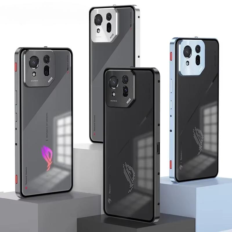 For Magsafe Magnetic Translucent Matte Case For ASUS ROG Phone 9 Pro Metal Camera Lens Protection Back Cover For ROG Phone9 9pro