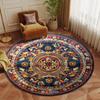 New Persian Round Carpet Living Room Bohemian Home Bedroom Resistant Dirt Rug Decor Bathroom Lounge Entrance Door Mat Non-slip