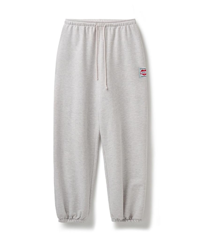 ERER Washed Jogger Pants White Melange