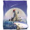 JQ Licensing Jlo Silky Polar Bear Christmas Supersoft Blanket