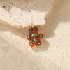 Colorful Ceramic Palm Eye Heart Snowman DIY Jewelry Accessories
