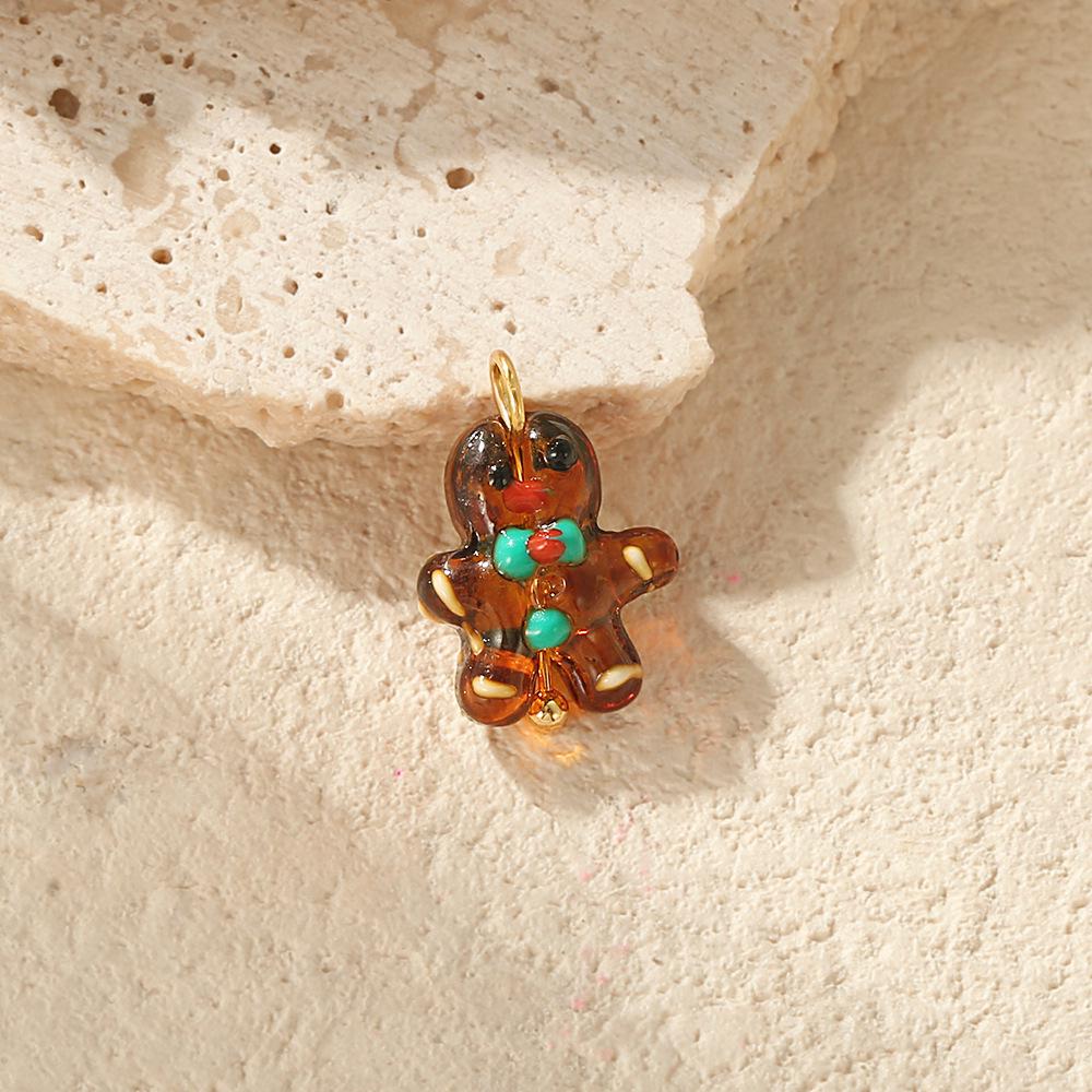 Colorful Ceramic Palm Eye Heart Snowman DIY Jewelry Accessories