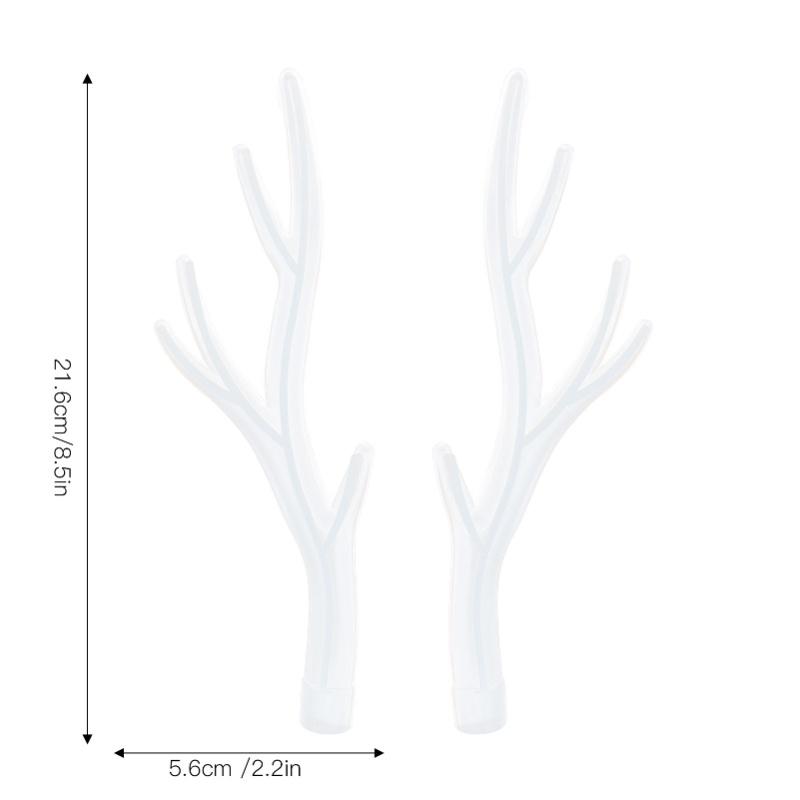 2Pcs Silicone Deer Horn Mold Tree Branch Shaped Molds For DIY Decorations Jewelries Storage