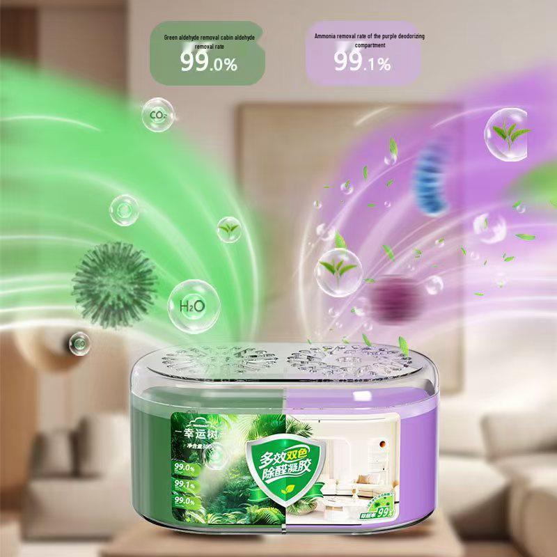 Farbwechselnde Formaldehydentfernungs-Gelee - Luftreinigender Geruchsentferner für neue Häuser und Autos