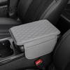 Faux Leather Center Console Pad Car Cover, Armrest Cover for Car, Cushion Universal Middle with Side Storage Pockets Box
