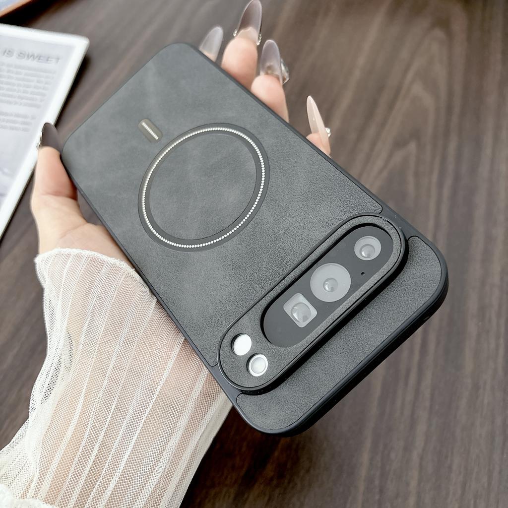 Retro Busienss Sheepskin Smooth-touch Magnetic Slim Case For Google Pixel 10A 10 ProXL 9 8 7 Pro TPU Frame Shockproof Slim Cover