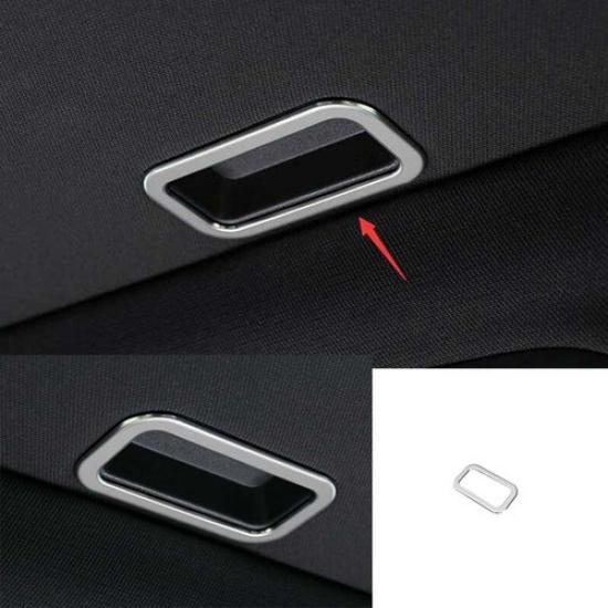 Frame Trim For Cadillac CT4-V CT4 Roof Skylight Handle Silver Steel 20-