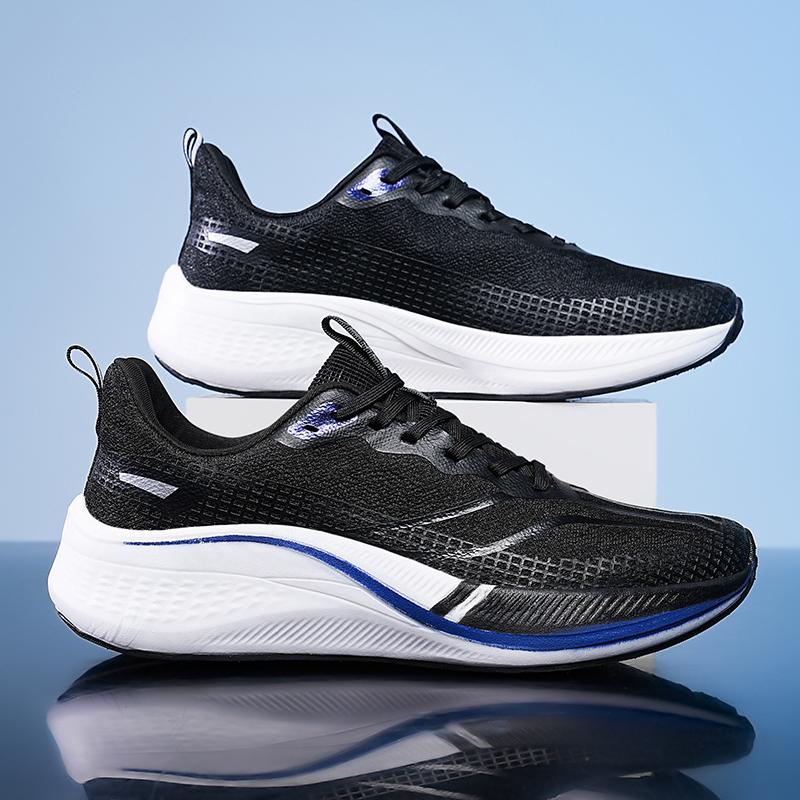 Carbon Plate Marathon Men Sports Running Shoes Air Cushion Lightweight  Women Athletic Jogging Sneakers Tenis masculino Footwear