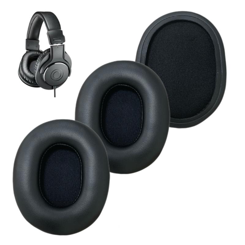 Replacement Protein Leather Earpads Ear Pad for ATH-M20X M30X Headphones Ear Cushions Earmuffs Ear Cover