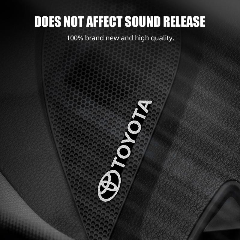 Car exterior annual inspection sticker metal texture car logo center console decoration sticker For Toyota Corolla Camry