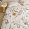 Class a Knitted Cotton Soybean Fiber Cartoon Ins Style Girl Heart Summer Cool Quilt Machine Washable