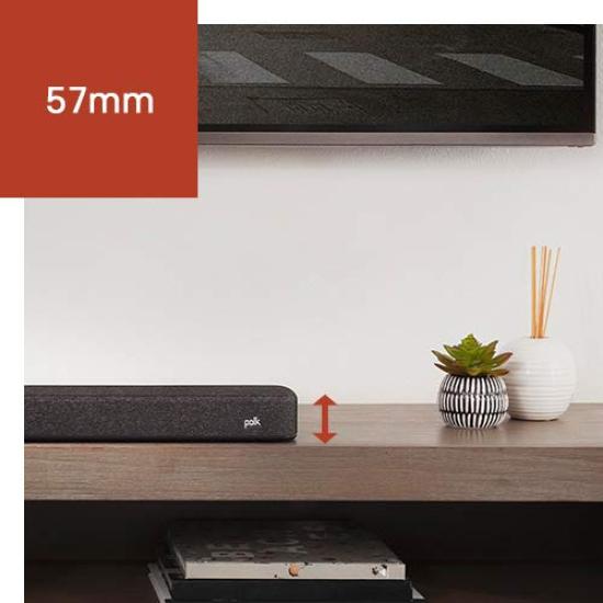 Polk Audio Soundbar REACT mit Amazon Alexa Grau REACT Ein für Menschen zertifiziertes Gerät —