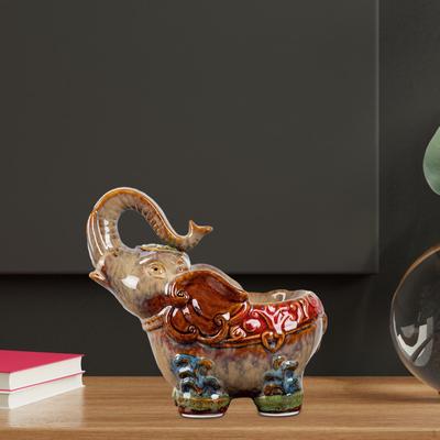 -Figur Keramik-Skulptur, Bonbonniere, Schmuck-Organizer, Basteln, Fengshui-Ornament für den Schreibtisch