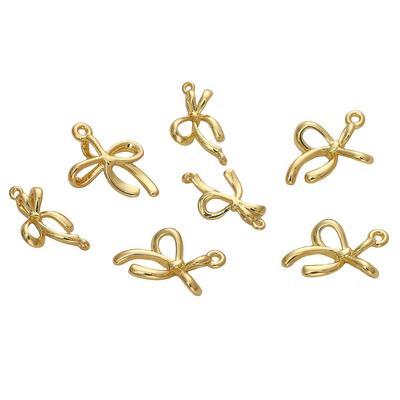 Pingente de suspensão dupla de arco de linha de cobre para acessórios de artesanato de fabricação de joias faça você mesmo